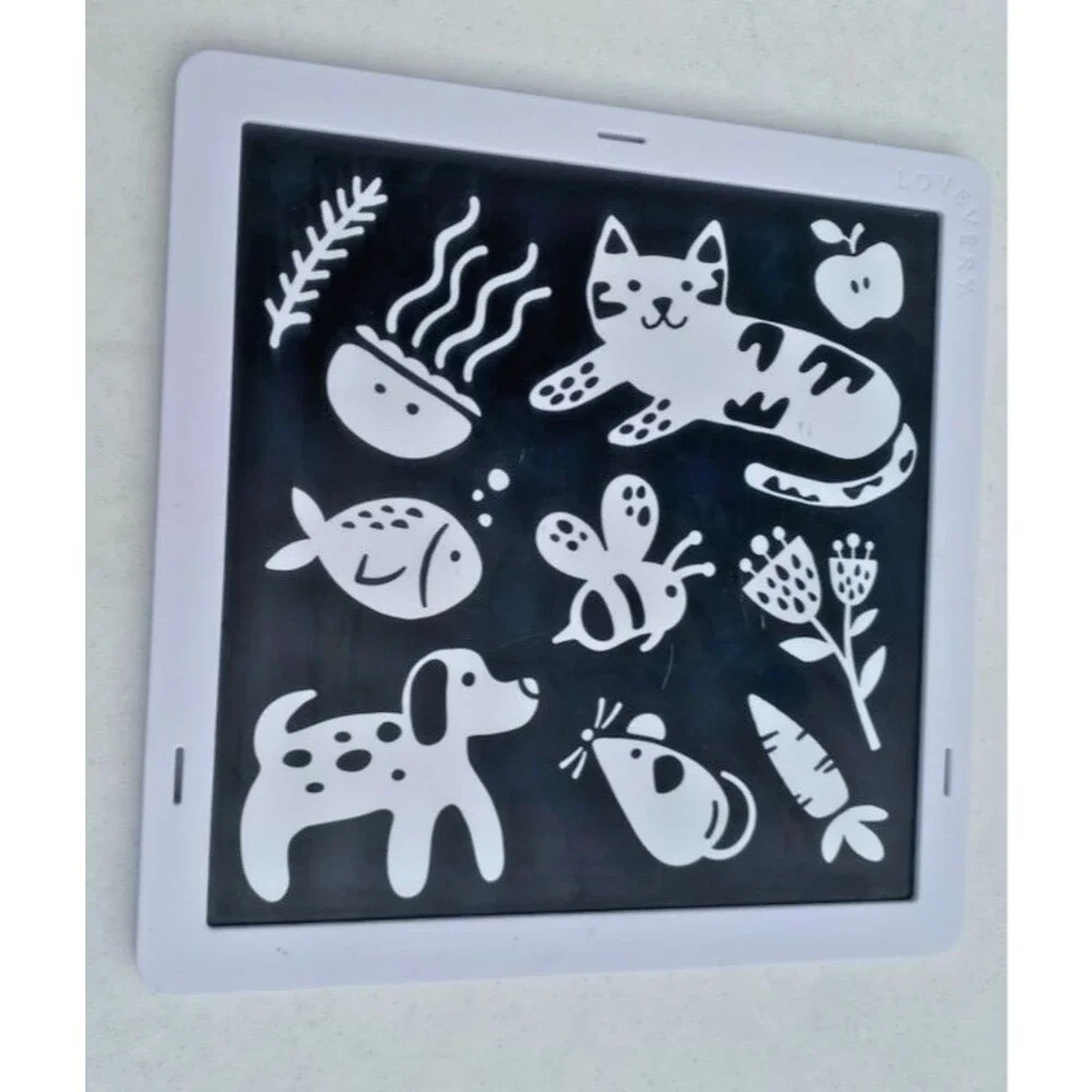 Lovevery & Beiens LOT of 3! Visual Stimulus B&W Cards, Book, Mirror Baby Develop